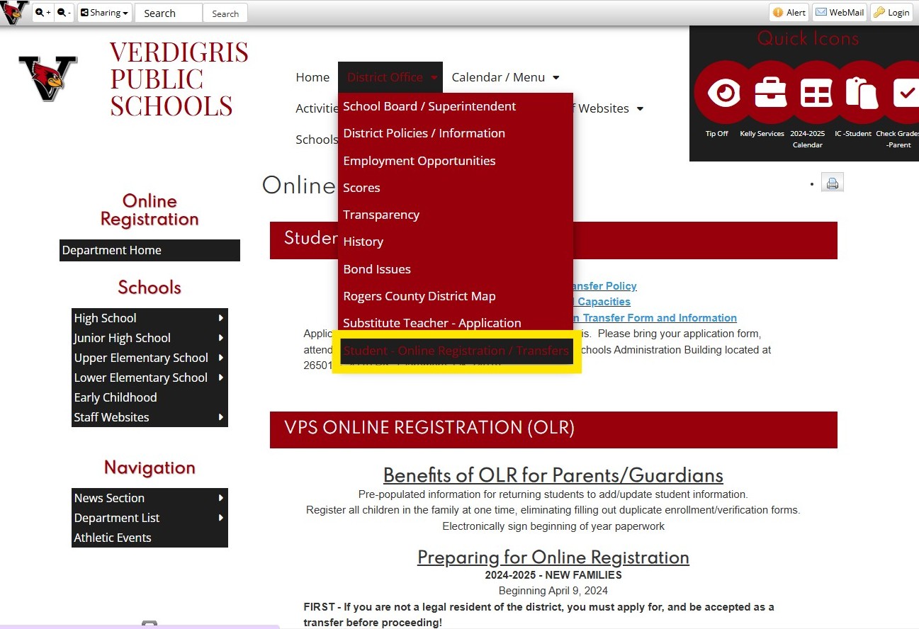 Online Registration Preview